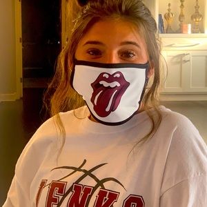NWT Face Mask “Rolling Stones Tongue”